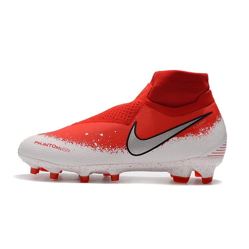 Nike Phantom VSN Elite DF FG Červené Bílý stříbrný